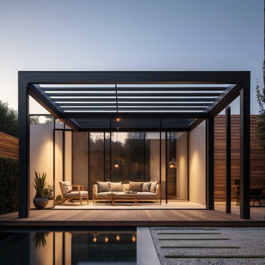 The rise of the modern interior pergola house