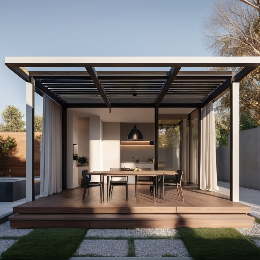 The rise of the modern interior pergola house