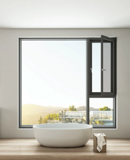 Aluminum casement windows with screen integration - YA JI