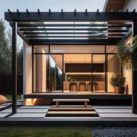 The rise of the modern interior pergola house